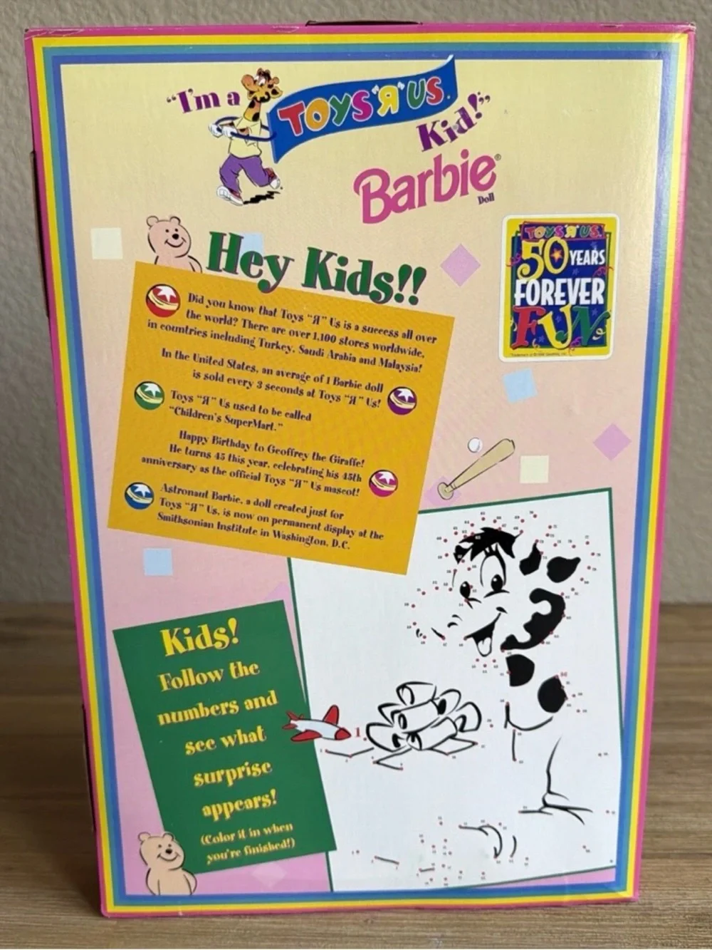 Barbie Toys R Us 50th Anniversary Special Edition Doll Mattel 1997 18895 New VTG